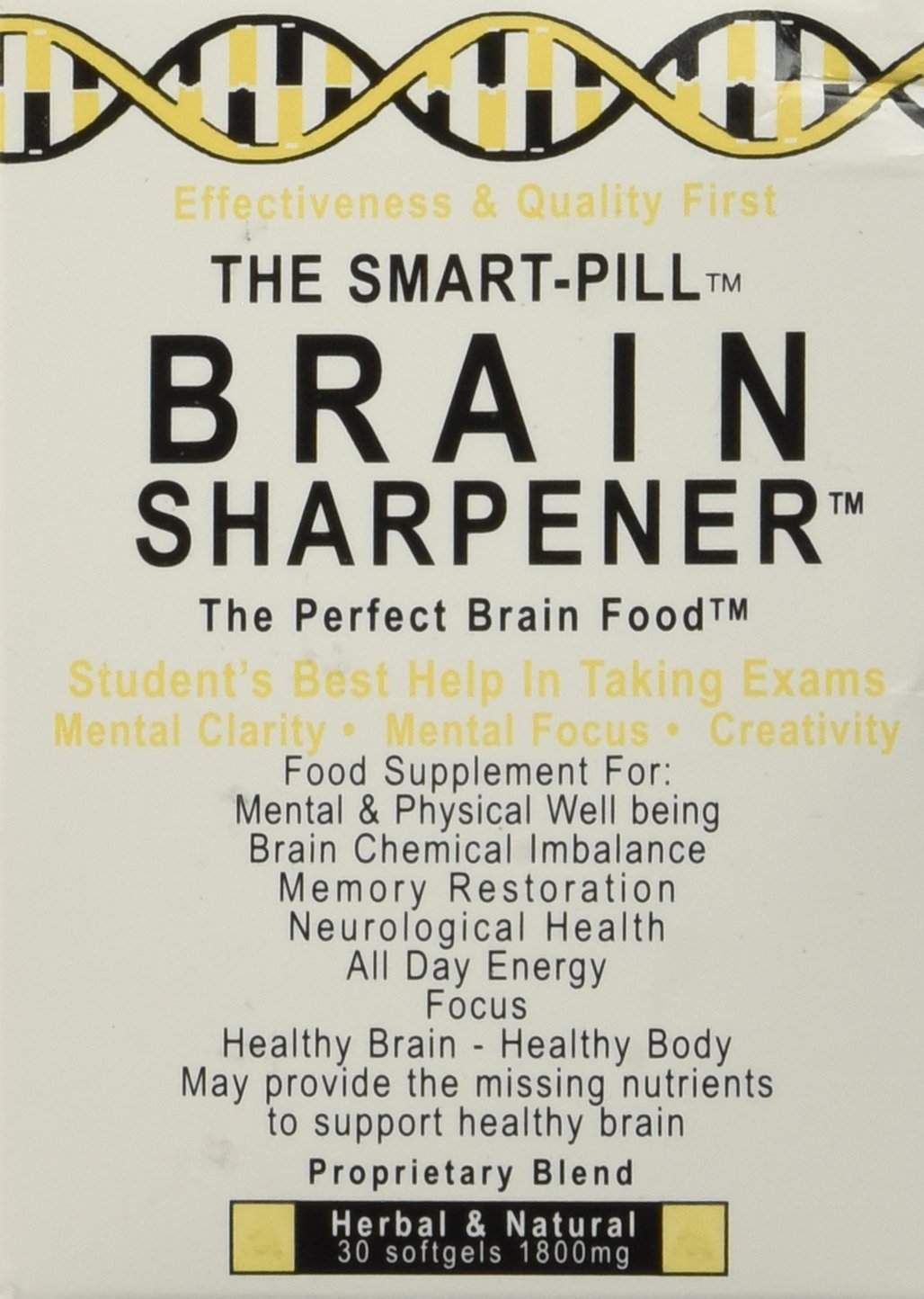 The Smart Pill Brain Sharpener bottle on a desk supports study focus.