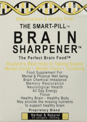 The Smart Pill Brain Sharpener bottle on a desk supports study focus.