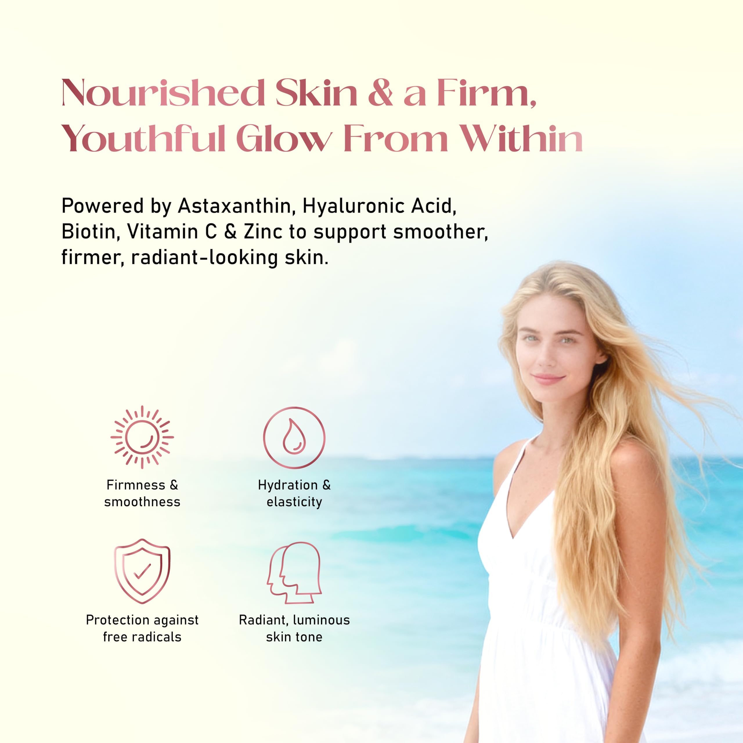 Tan Optimizer Radiance+ bottle in hand conveys portable self-care ritual.