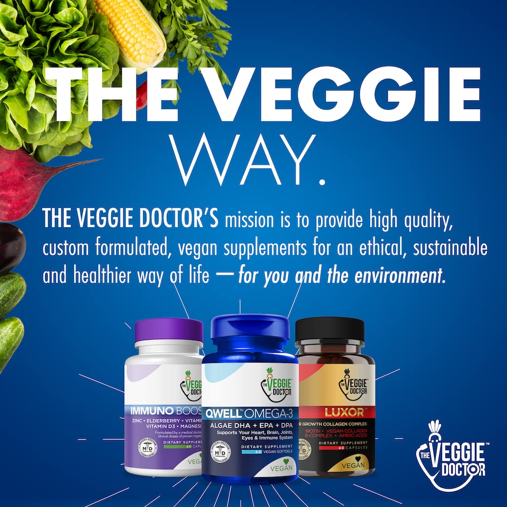 The Veggie Doctor heart eyes joints wellness visual on packaging
