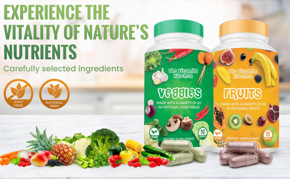 Made in USA badge on The Vitamin Kitchen packaging signaling quality manufacturing.