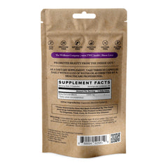 The Wellness Company bottle of Bison Liver capsules showing grass-fed nutrition