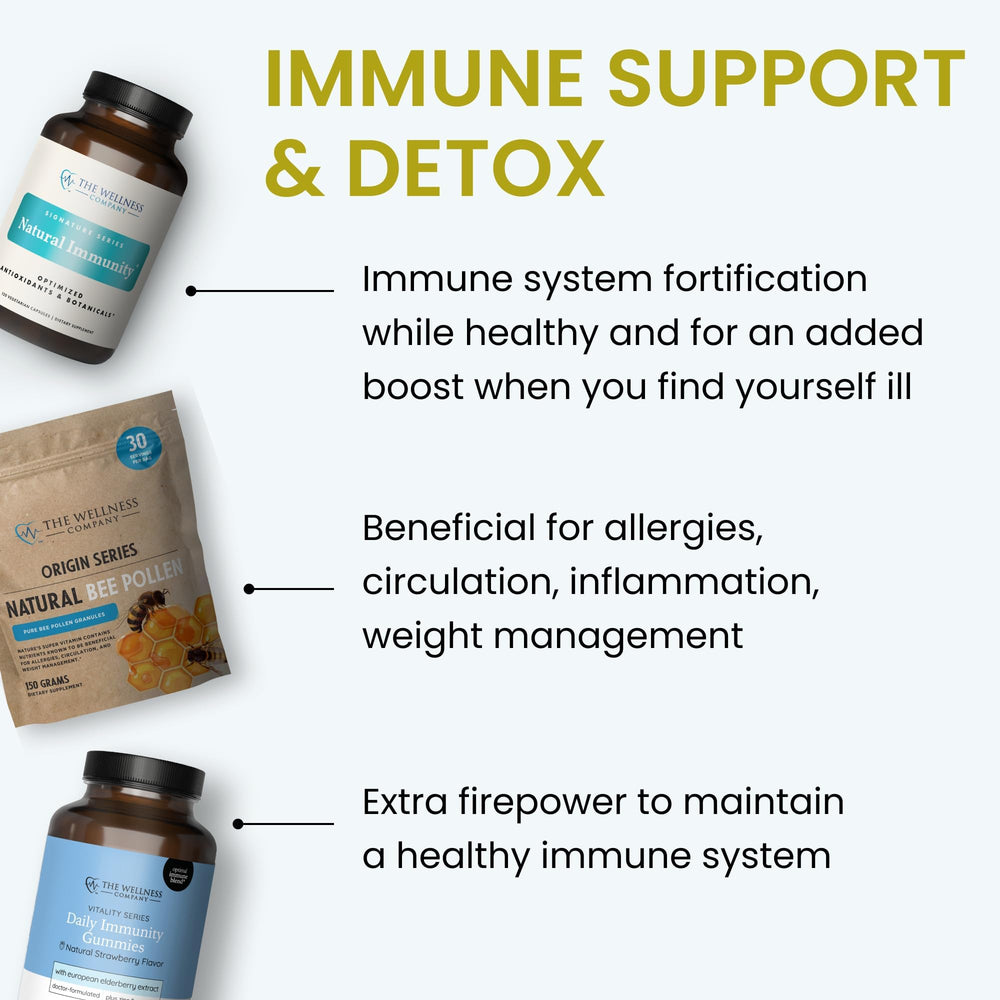 The Wellness Company gummies with European elderberry, premium extract.