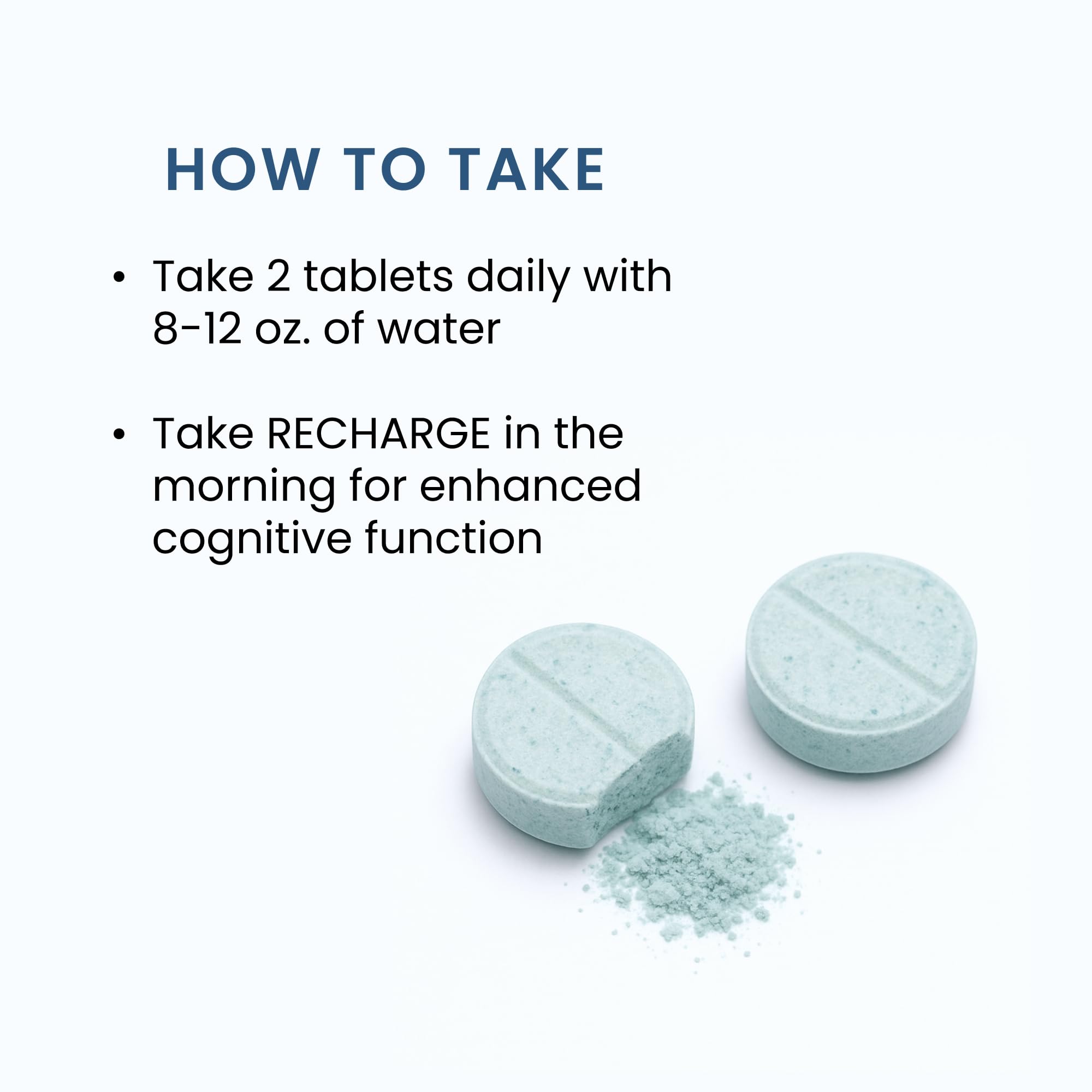 Morning use with water supports consistent energy and cognitive performance