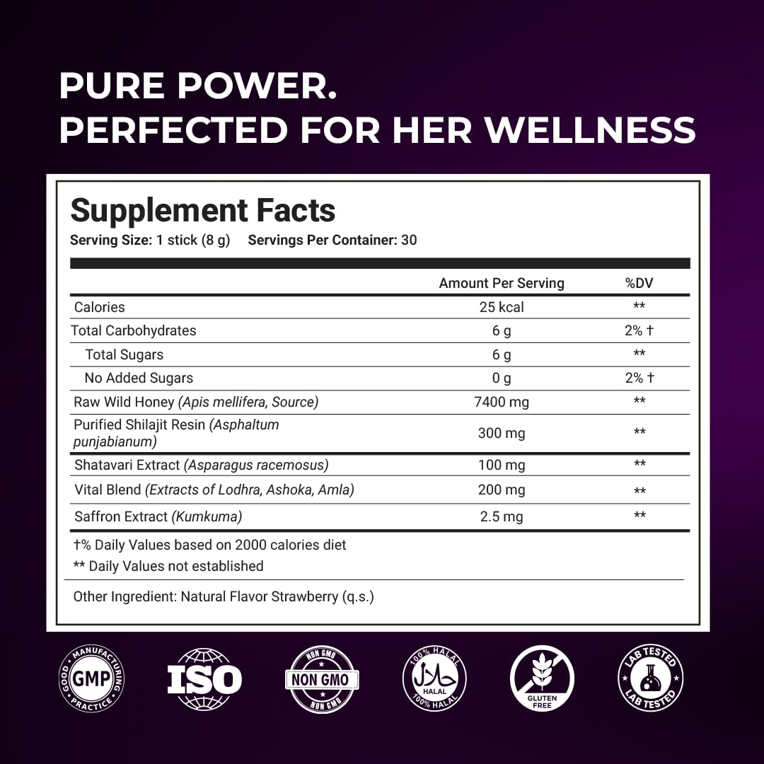 The Wellness Project Ayurvedic Herb Blend Shatavari Saffron Lodhra Ashoka Amla supports balance.