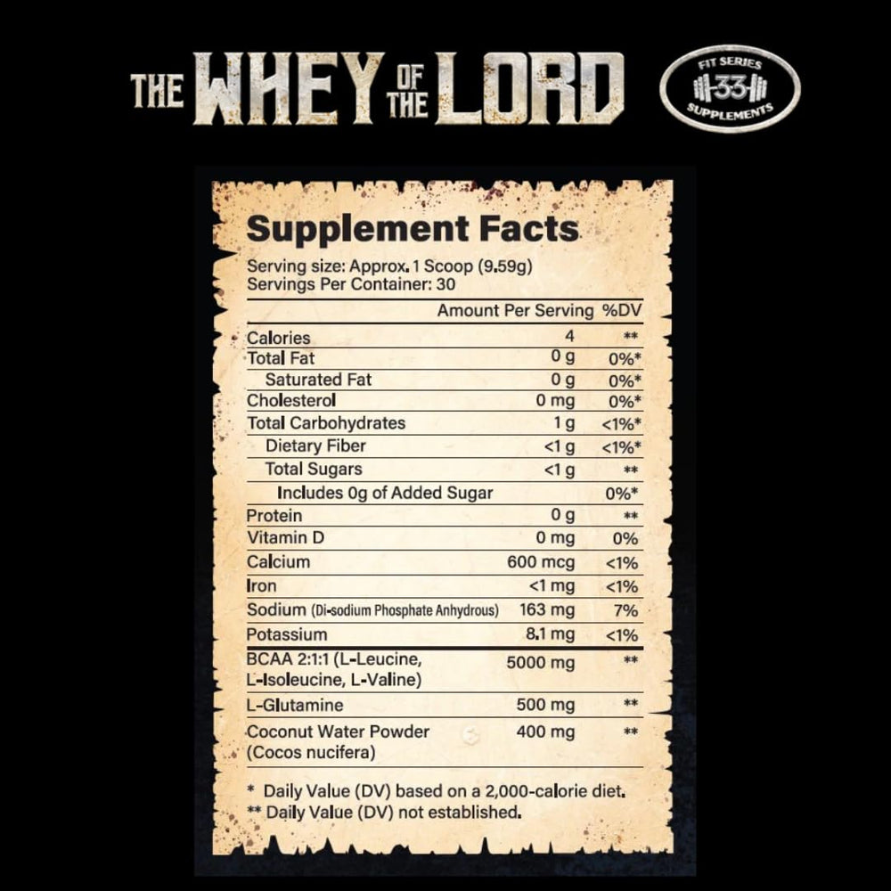 The Whey of The Lord Armor of God BCAA scoop dispensing for easy mixing.