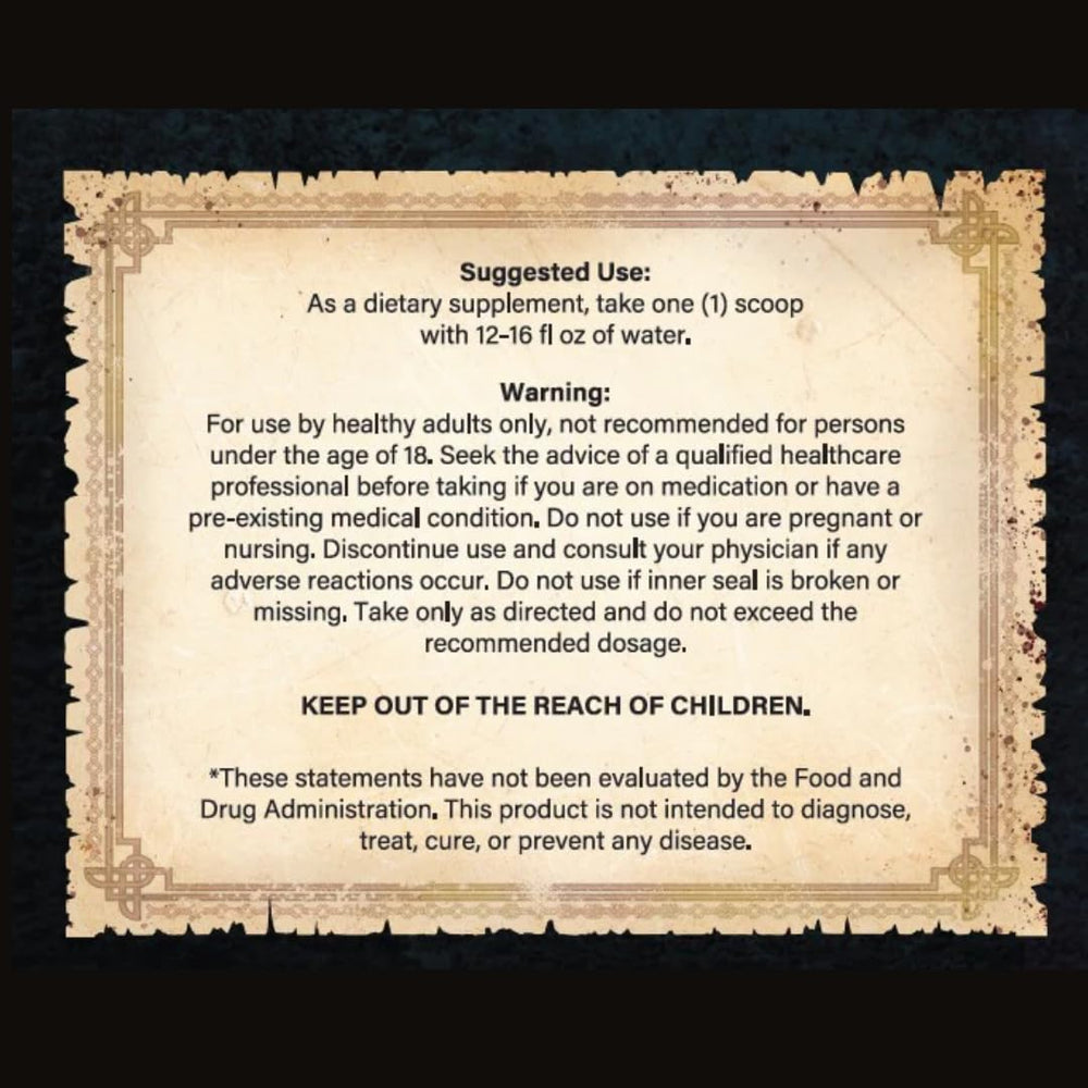 The Whey of The Lord Creatine Crusade powder label front with ingredients overview.