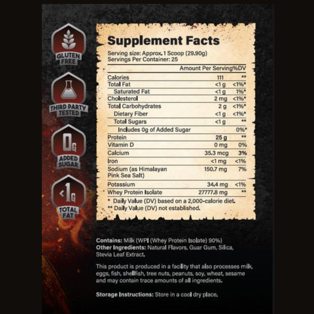 The Whey of The Lord Crusade powder scoop enables easy daily protein servings.