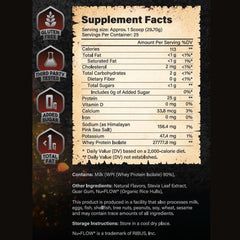 Glory whey protein shaker with creamy salted caramel shake after workouts