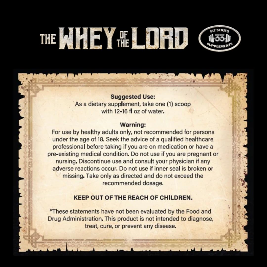 Glass showing The Whey of The Lord Holy Power powder dissolving for a quick mix.