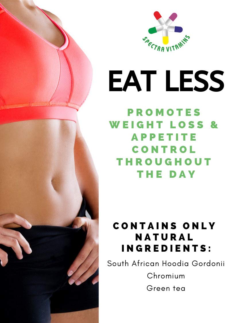 The WHOLE DAY Plan EAT LESS capsules in hand for a daily routine.