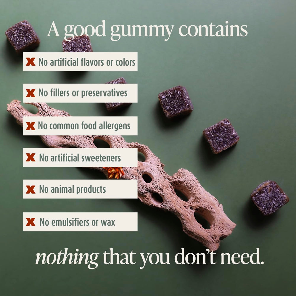 The Whole Difference Adrift Calm Gummies pack highlights vegan, clean ingredients.