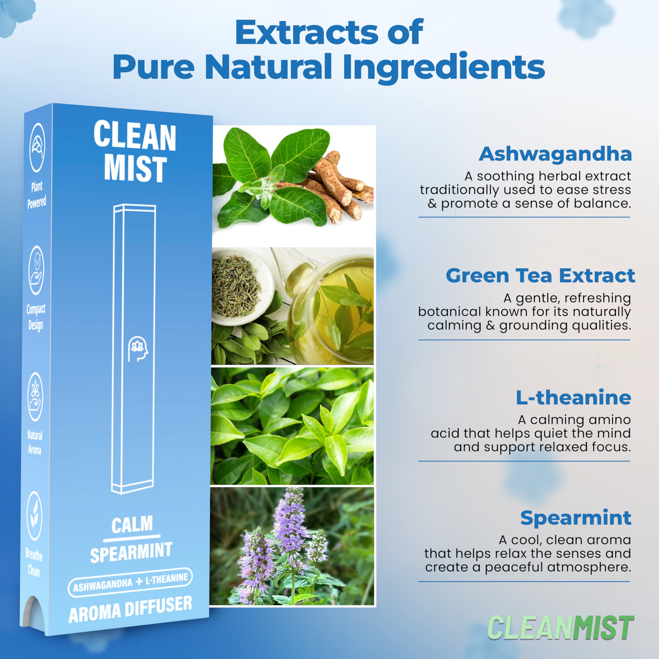 TheCleanMist diffuser pen delivering up to 600 aroma releases for lasting value.
