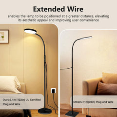 TheDeco lamp with 360 degree gooseneck adjusting light to illuminate any corner.