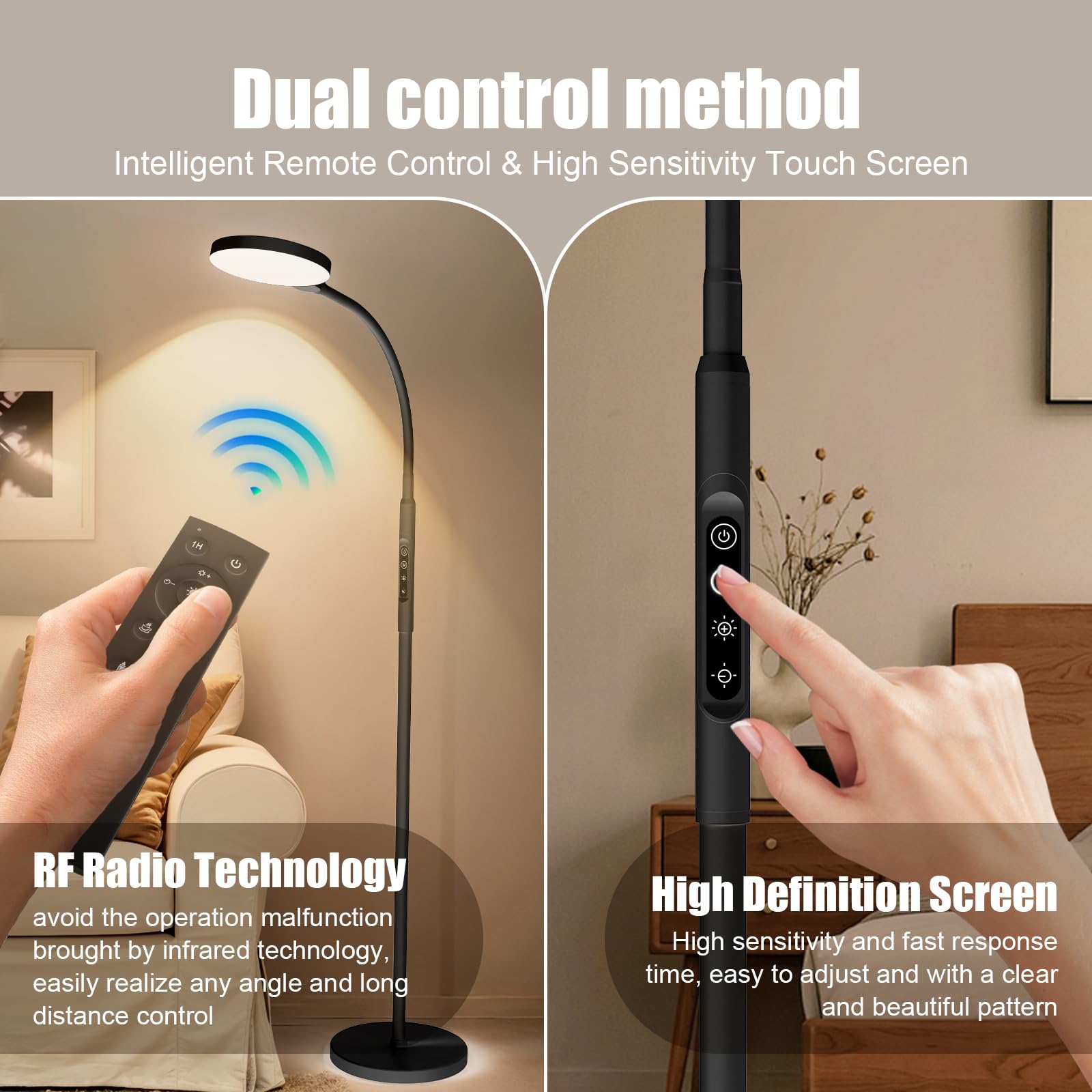 TheDeco UV-free sunlight lamp brightens mornings safely for daily routines.