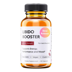 THEHEALTHYHAMSTER male libido booster bottle with herbal capsules for energy