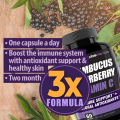 THELABSMENCO Sambucus Elderberry closeup of elderberries evokes natural nourishment