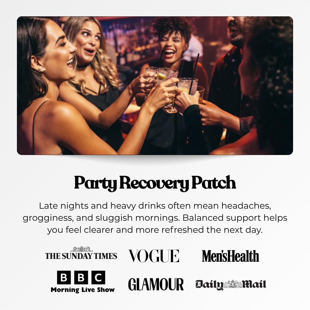 The Patch Collection Night Out Patch on hands demonstrates portable, on-the-go wear.