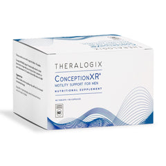 Theralogix ConceptionXR motility bottle front promotes male preconception support