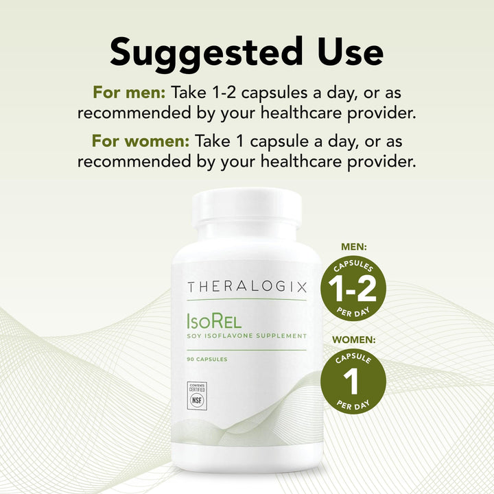 NSF certified seal on IsoRel packaging signaling purity and quality.