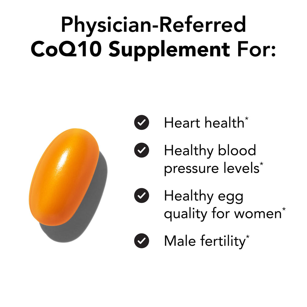 Label details on NeoQ10 box show NSF certification and purity