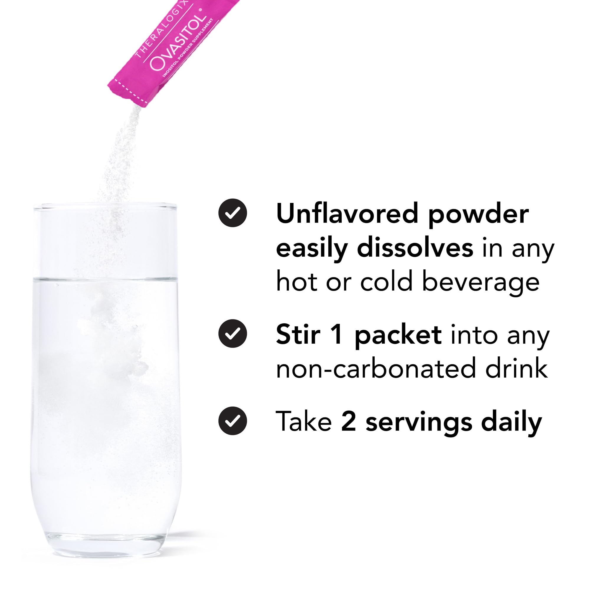 Theralogix Ovasitol is gluten-free, vegan, with no dyes or additives.