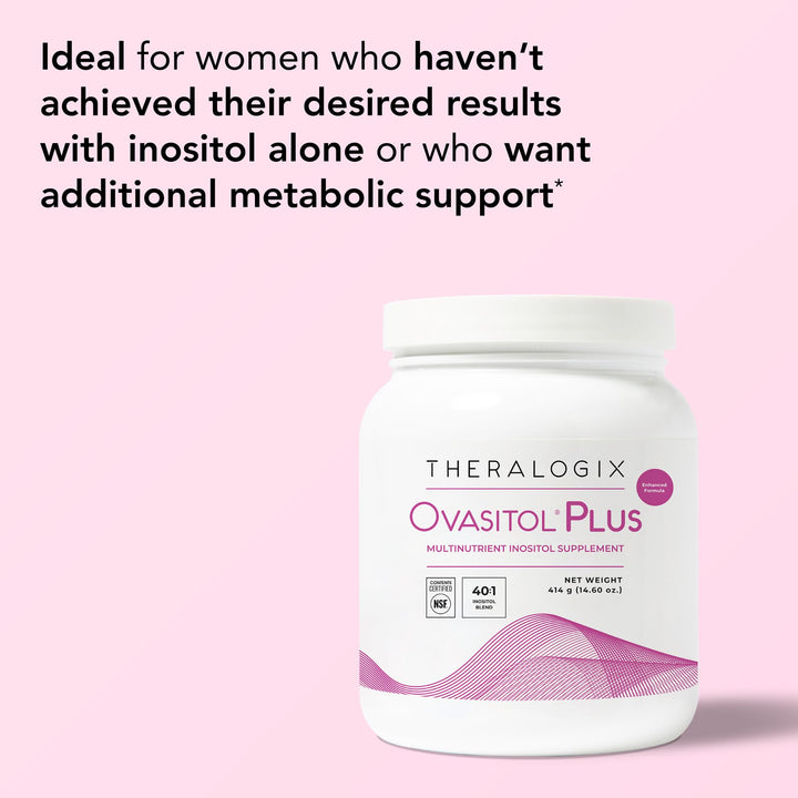 Theralogix Ovasitol Plus NSF-certified purity seal signals quality and safety