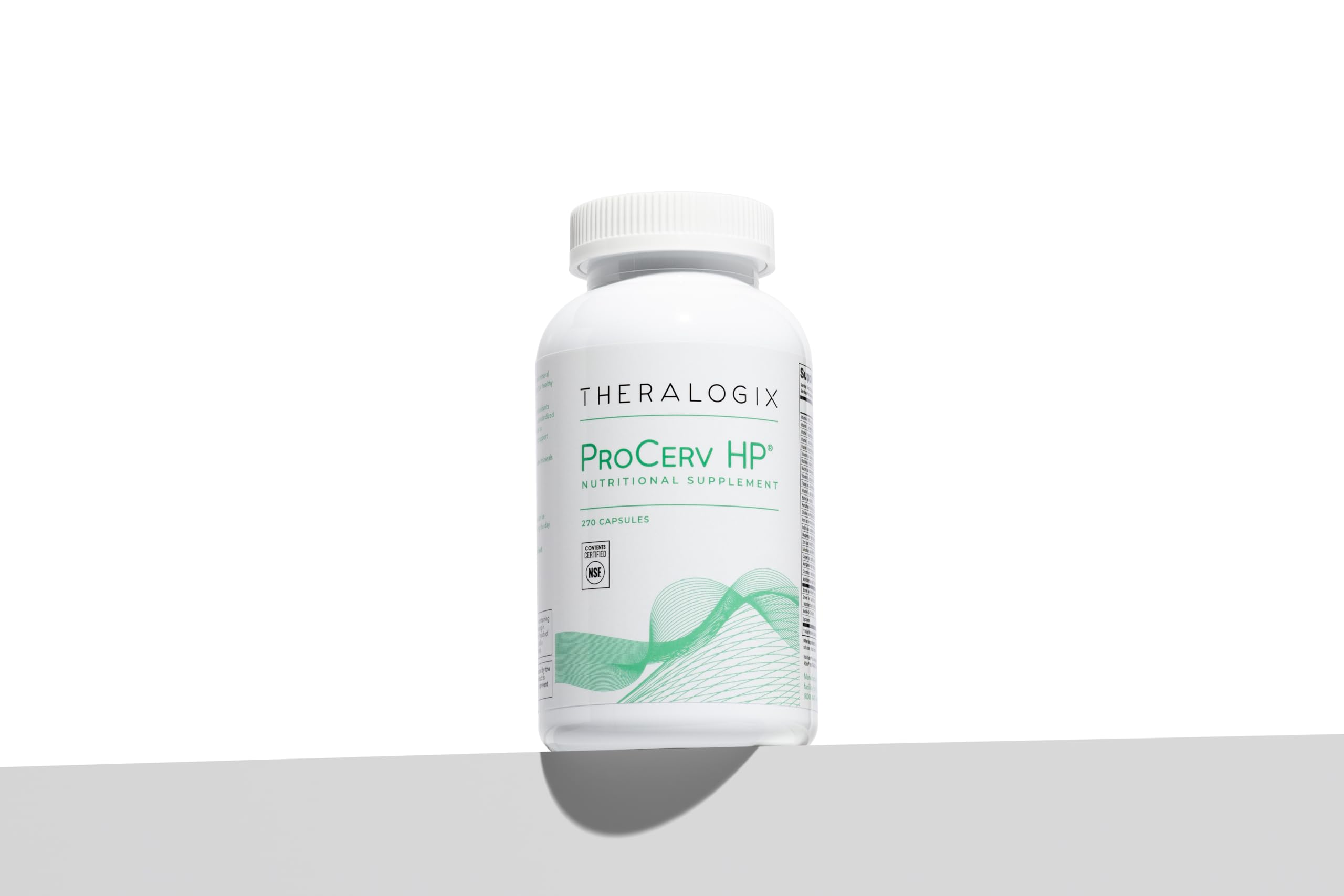 Theralogix ProCerv HP dispensing capsules illustrates convenient daily dosage