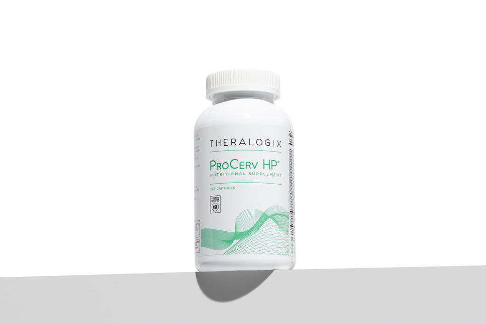 Theralogix ProCerv HP dispensing capsules illustrates convenient daily dosage