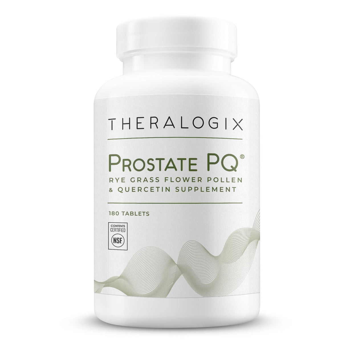 Theralogix Prostate PQ tablets in bottle front for pelvic health support.