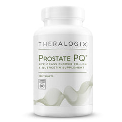 Theralogix Prostate PQ tablets in bottle front for pelvic health support.