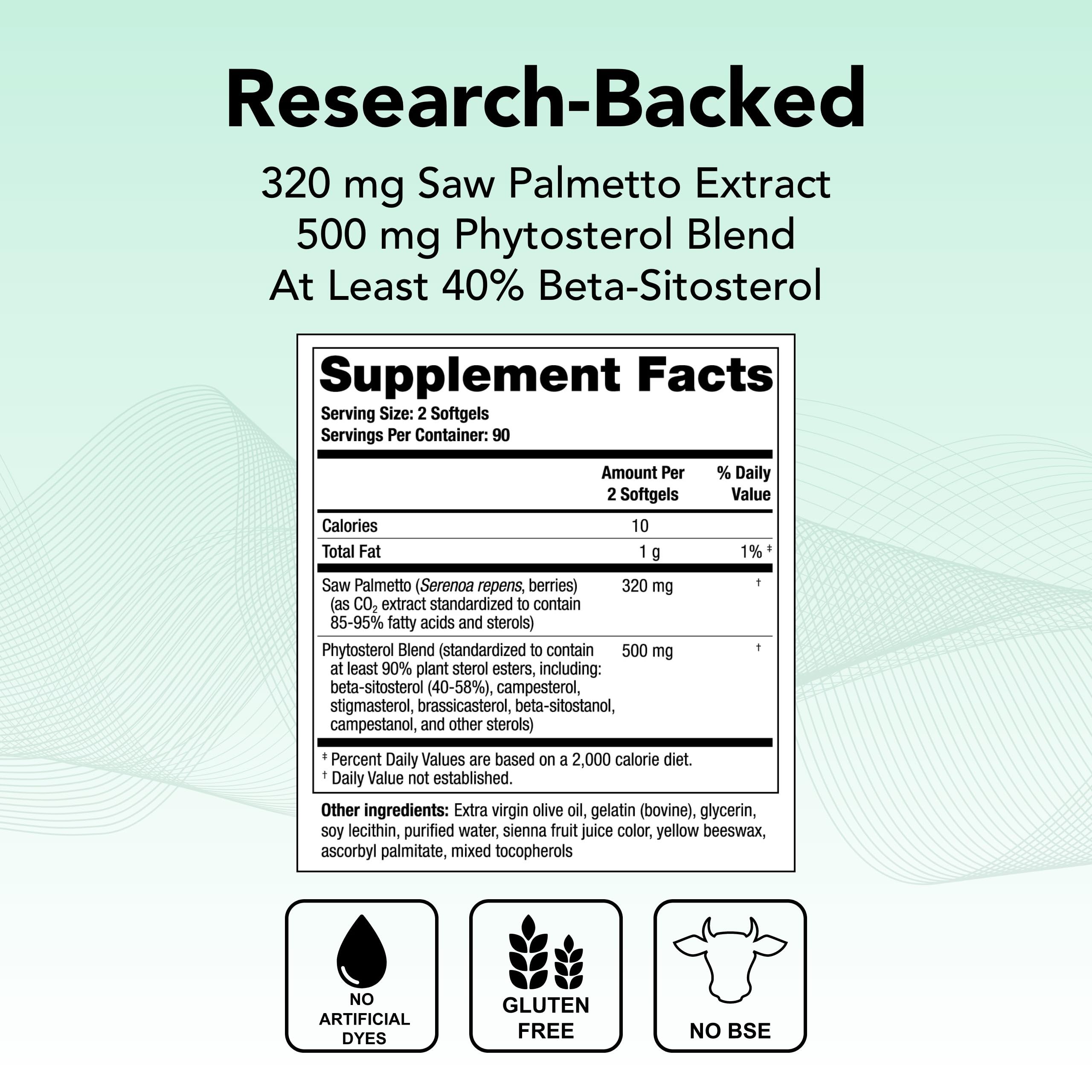 Theralogix Prostate SR softgels arranged in bottle for daily use.