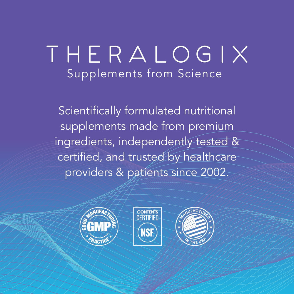 Theralogix Remplir label close-up highlighting NSF certification and vegan attributes.