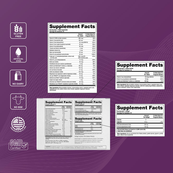 Mom-to-be enjoying a calm morning routine with TheraNatal