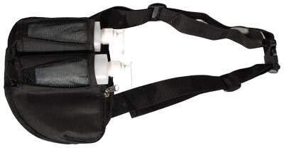 Therapist's Choice dual bottle holster for 8 oz bottles keeps oils within reach during sessions.
