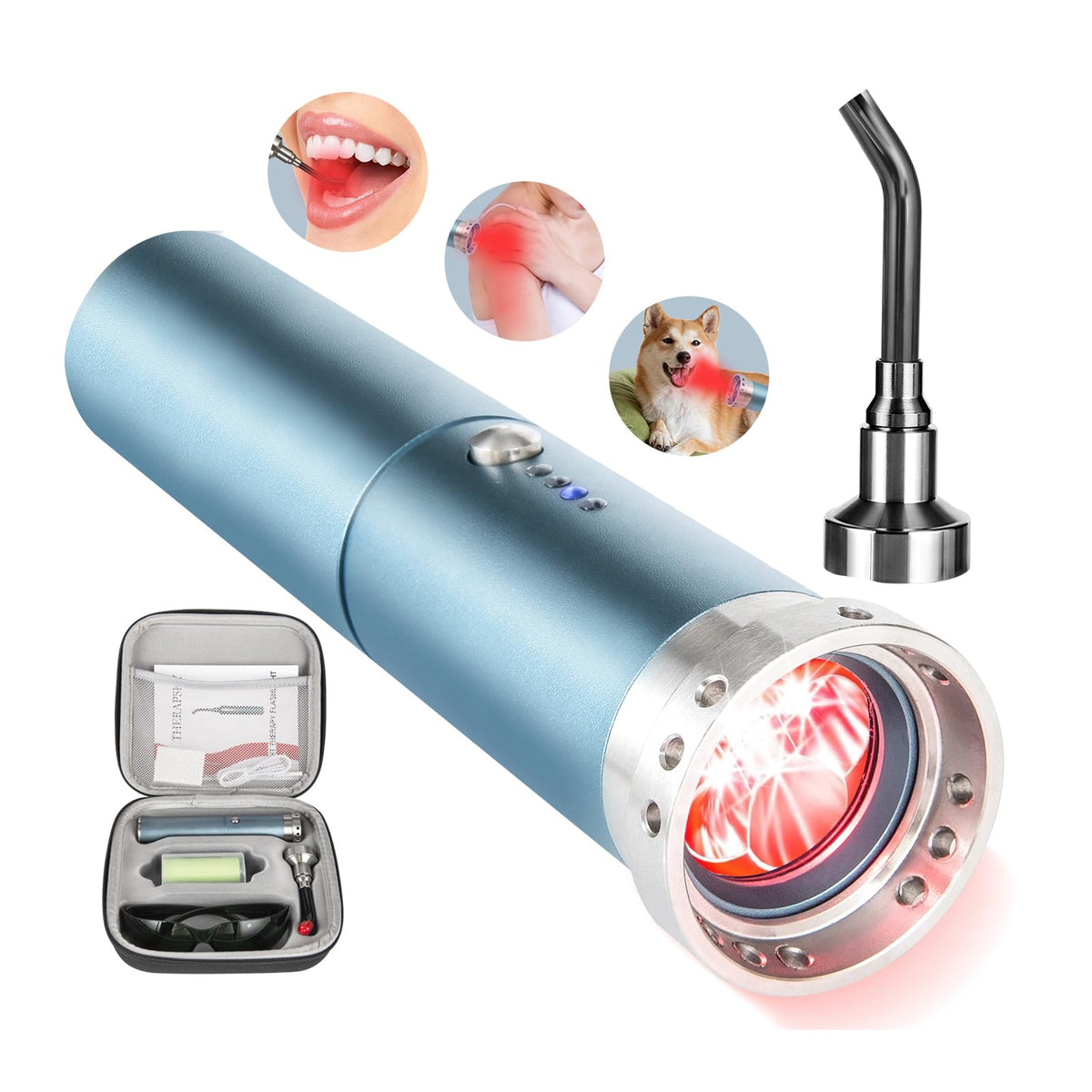 Therapsky red light therapy face 2in1 for facial treatment and relief
