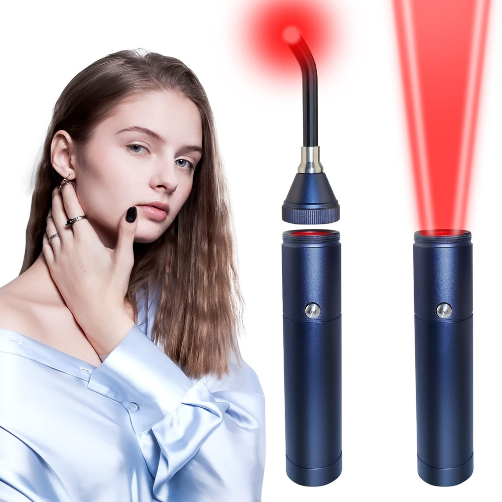 TherapSky red light face wand for targeted facial care and soothing warmth.