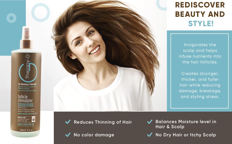 Therapy-G Follicle Stimulator packaging box emphasizing color-safe care