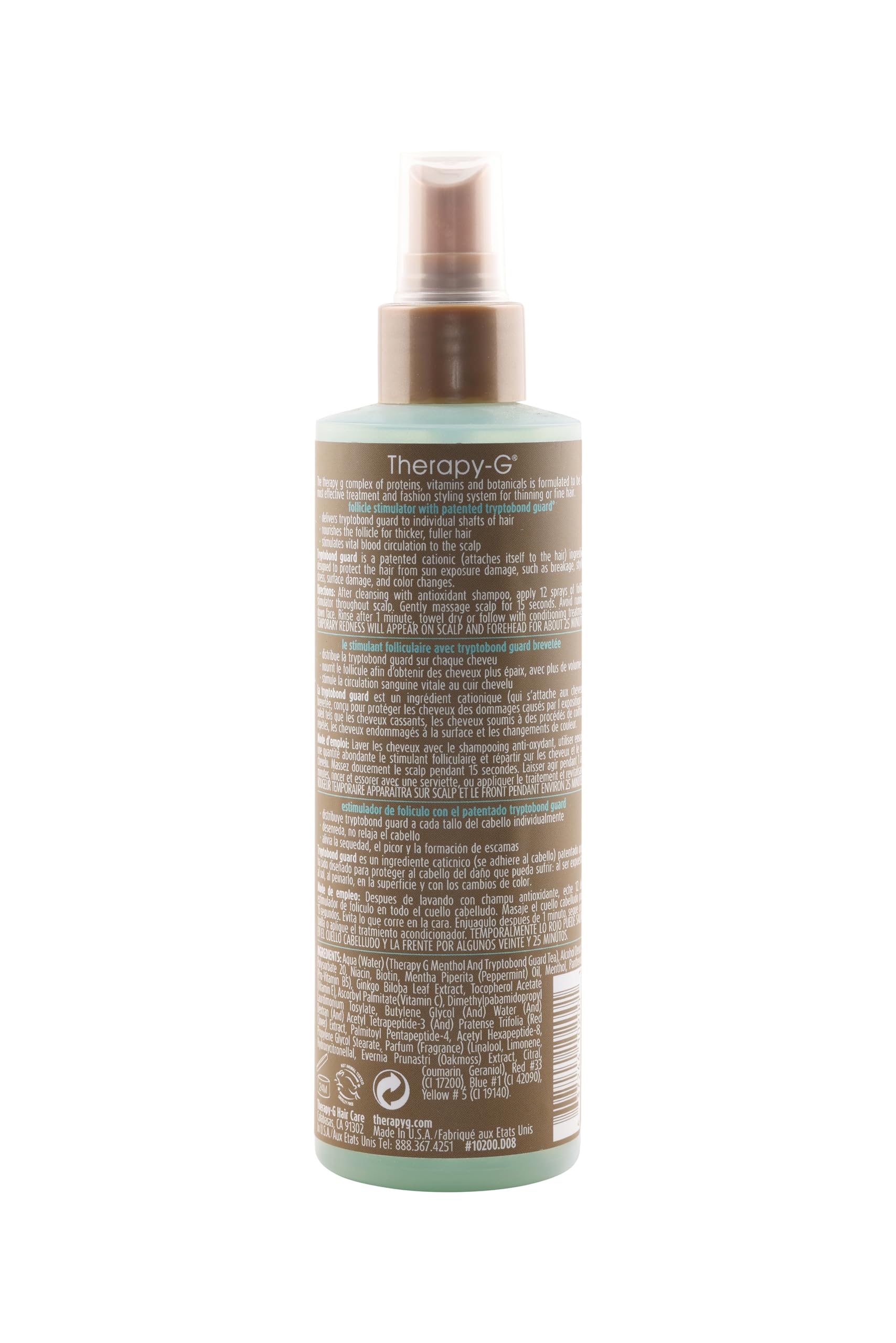 Therapy-G Follicle Stimulator step-by-step usage outline for thinning-hair routine