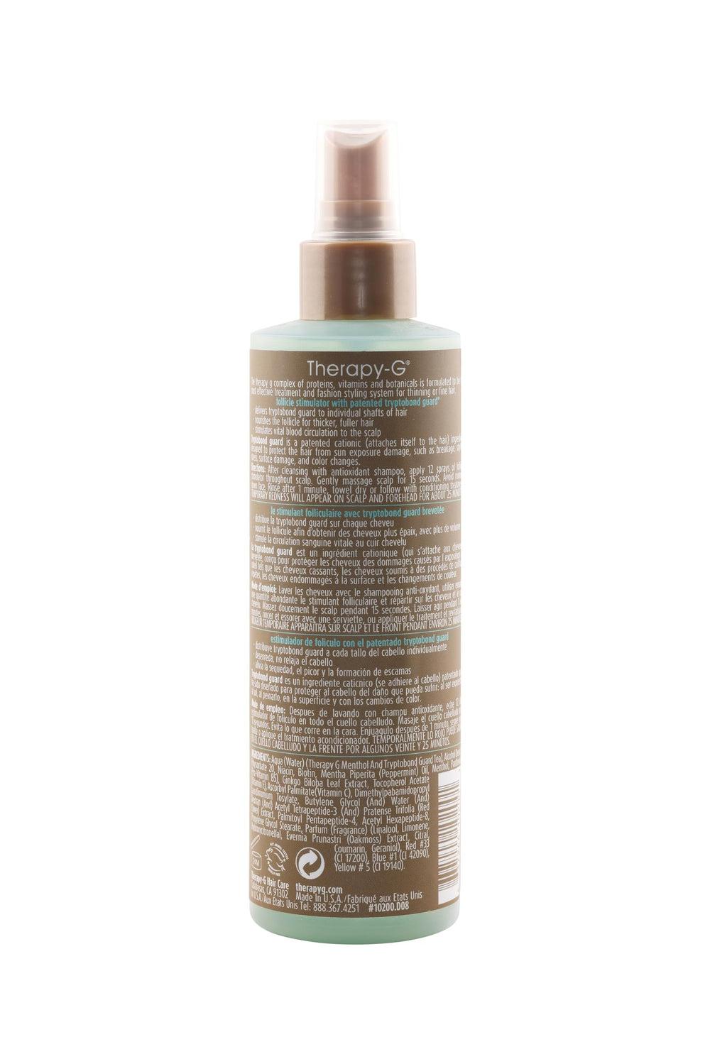Therapy-G Follicle Stimulator step-by-step usage outline for thinning-hair routine