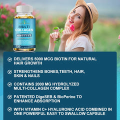 Biotin and Vitamin C capsules from TheraSuva for beauty support without artificial flavors.