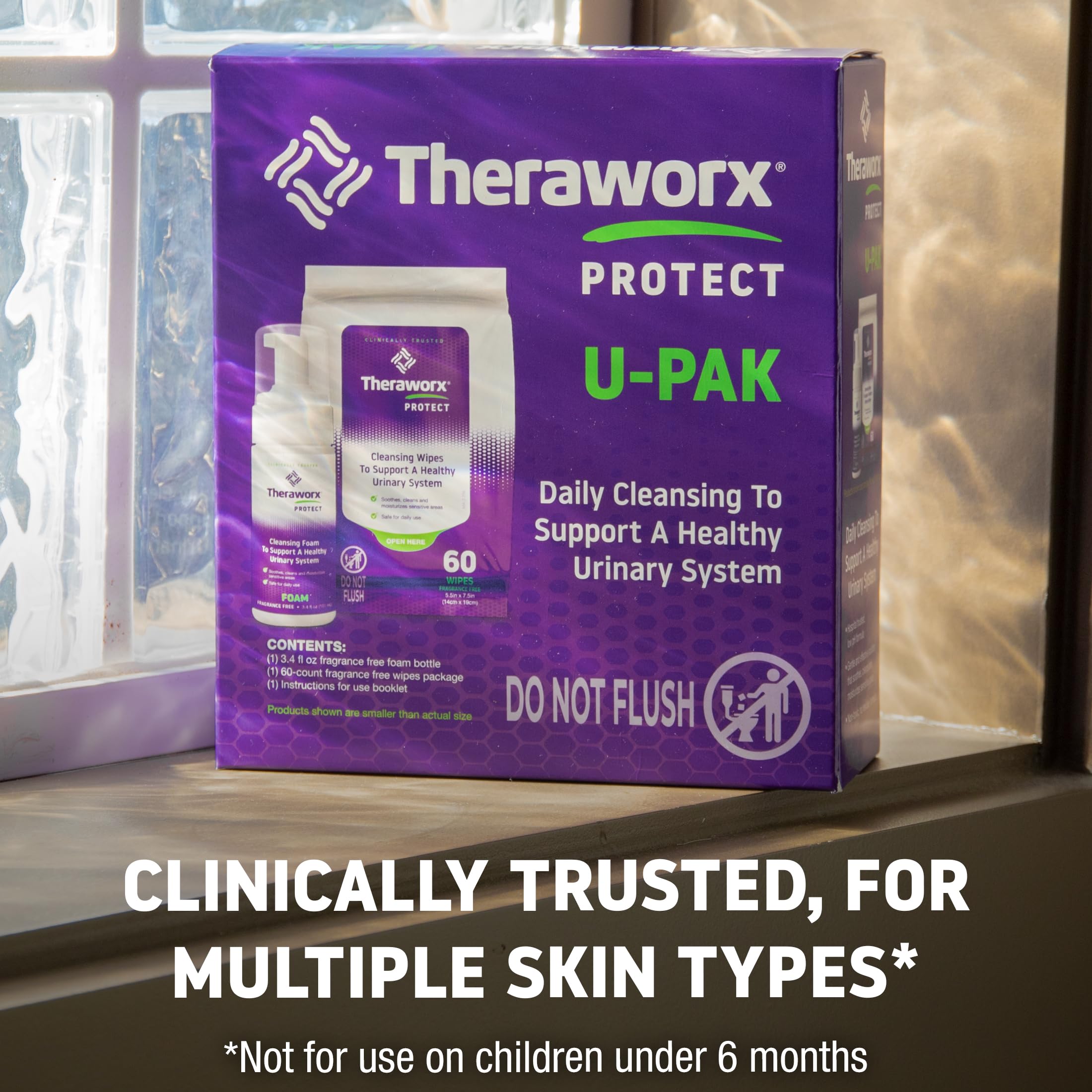 Theraworx U-Pak bottle cap demonstrating controlled, easy application.