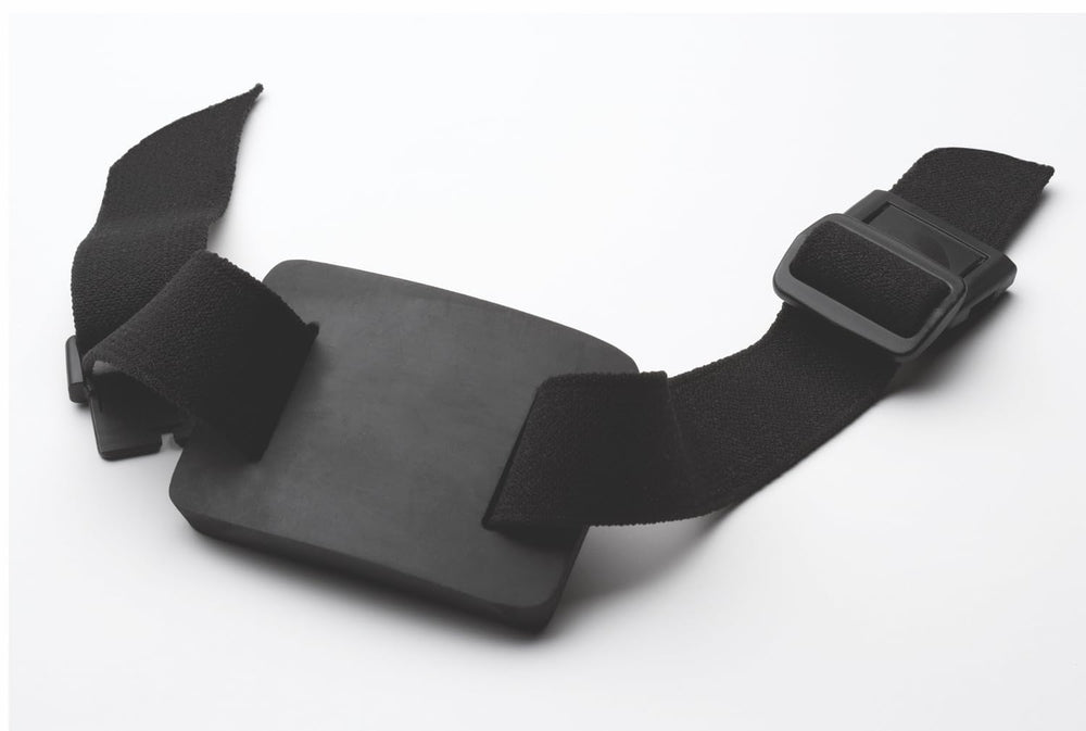 There’s No Place Like Ohm Practitioner Activator on the leg enabling hands-free tuning fork use.