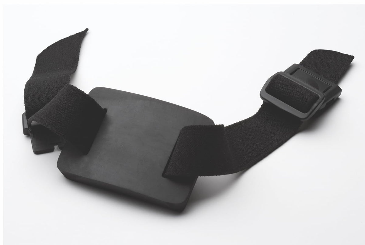 There’s No Place Like Ohm Practitioner Activator on the leg enabling hands-free tuning fork use.