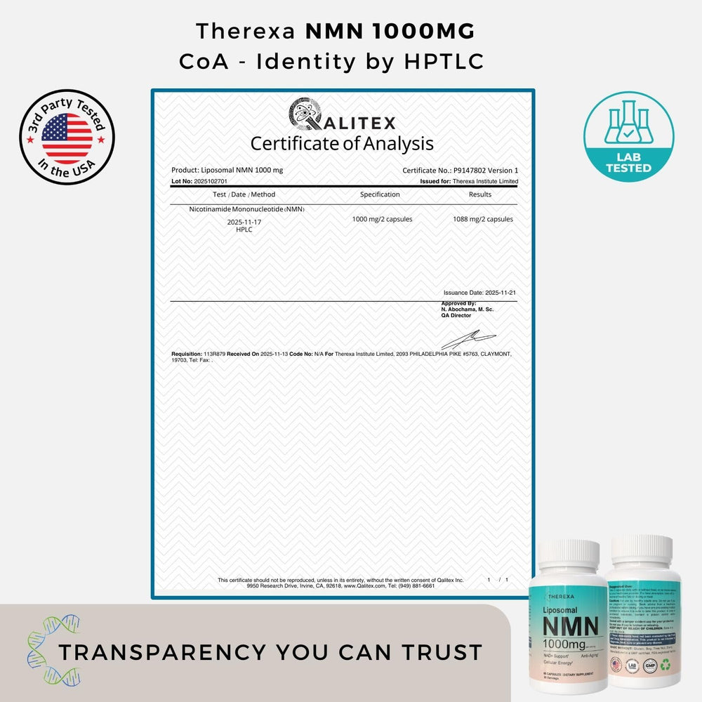 Therexa NMN sunflower lecithin ingredient scene highlights clean, plant-based delivery.