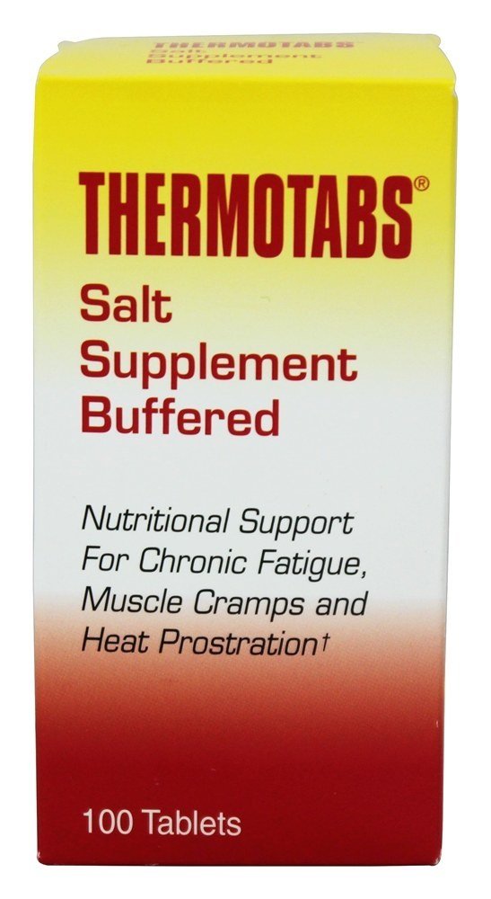 Thermotabs sodium chloride crystals illustrating salt content