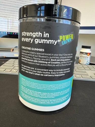 Nutrition label detail for Thinbi Creatine Monohydrate Gummies Complex 6200mg