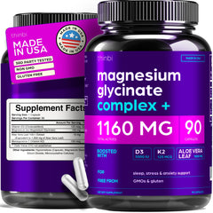 Thinbi Magnesium Glycinate bottle front for high absorption
