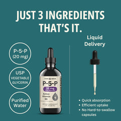 Think Above P5P Liquid Drops close-up reveals pure liquid formula suitable for dosing.