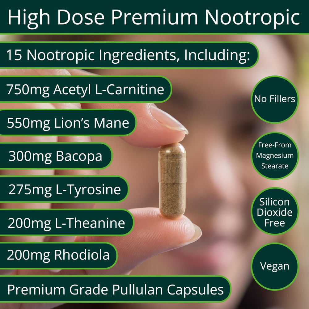 Close-up of ThinkEase capsules for daily cognitive support.